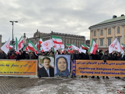 Demonstration i stöd till upproret i&nbsp;Iran