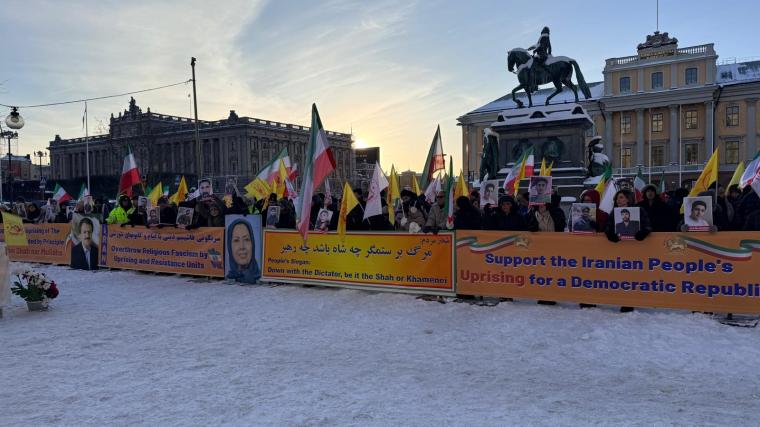 Stöddemonstration för upproret i&nbsp;Iran